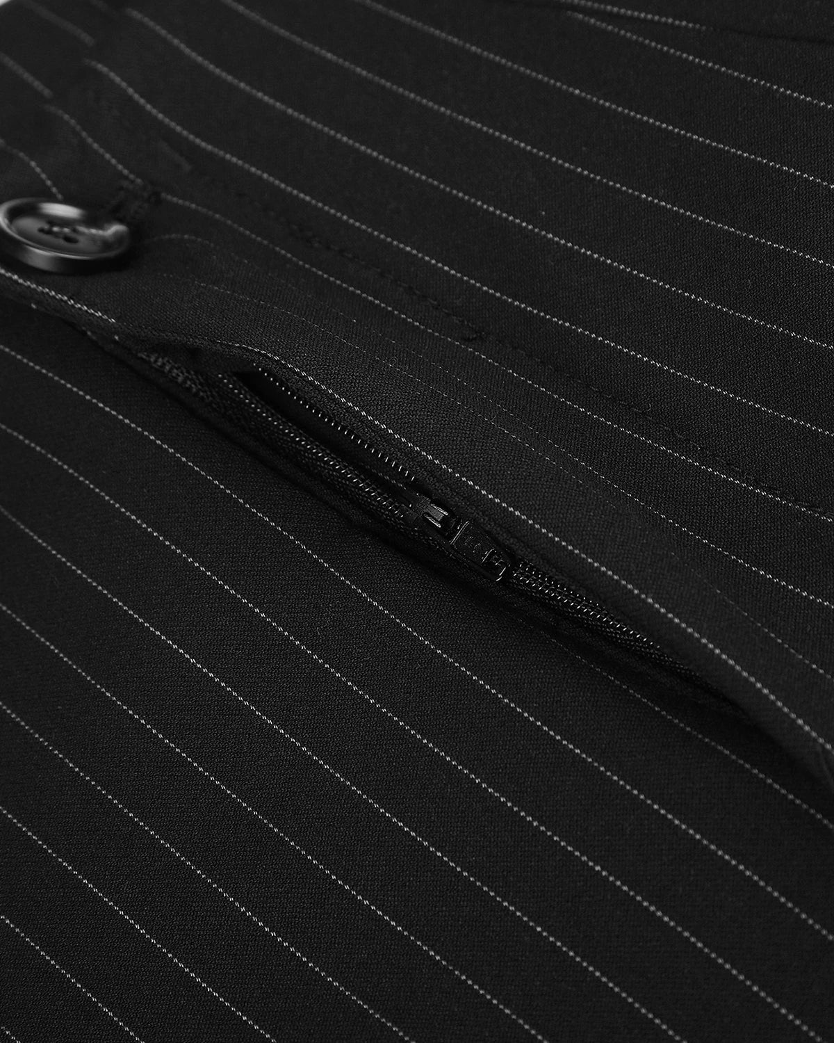 Omygoods Pinstripe Pleated Barrel Tailored Pants
