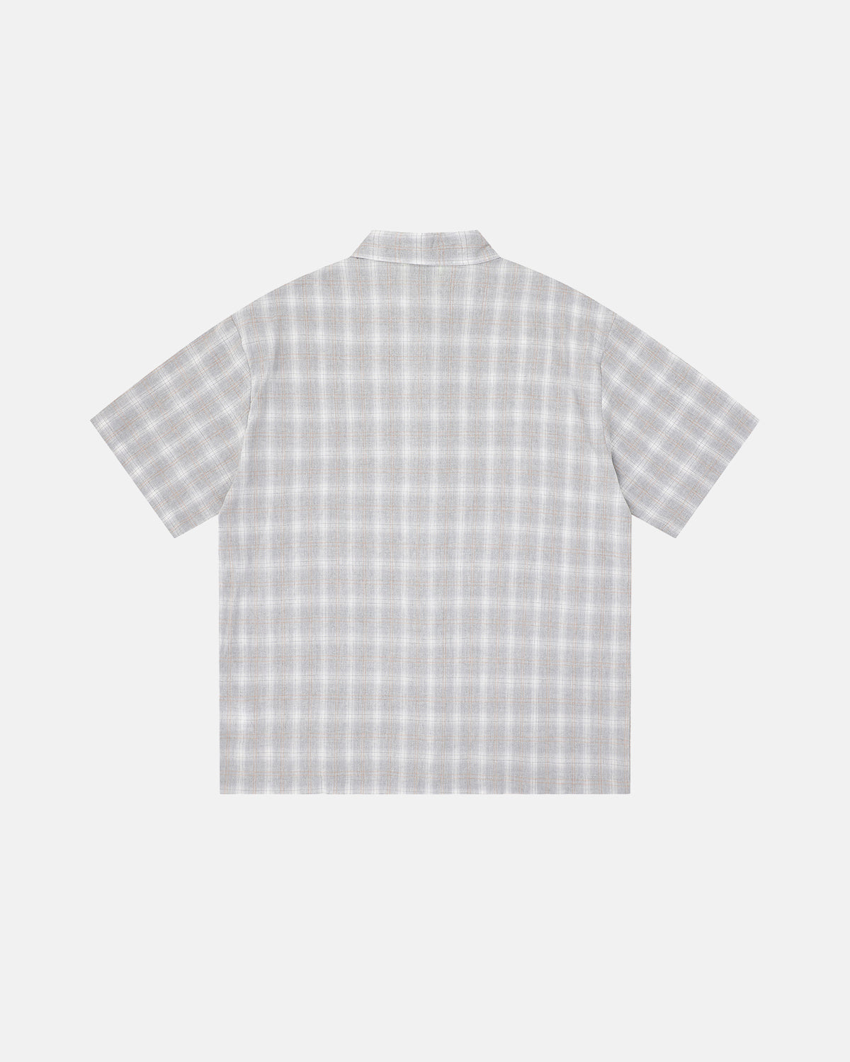 Omygoods Plaid Sticker Graphic Studded Shirt