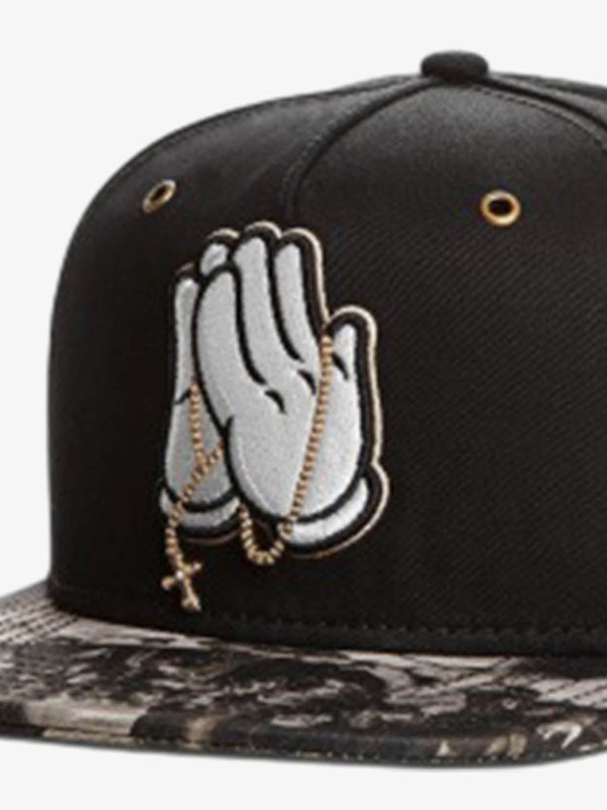 Omygoods Prayer Embroidered Snapback Hat
