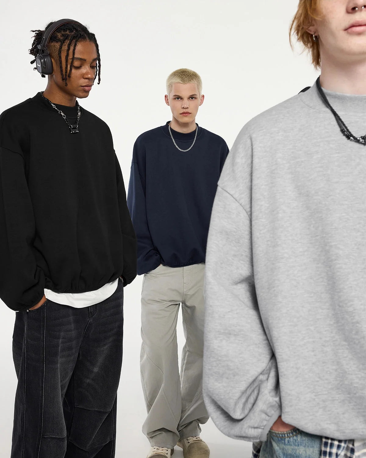 Omygoods Premium Boxy Crewneck Sweatshirt