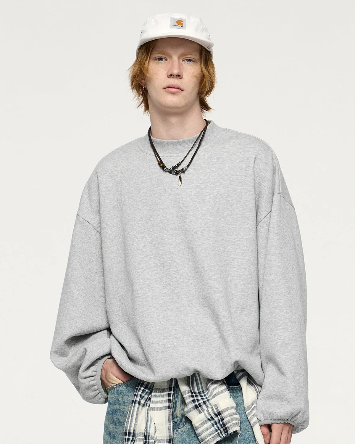 Omygoods Premium Boxy Crewneck Sweatshirt