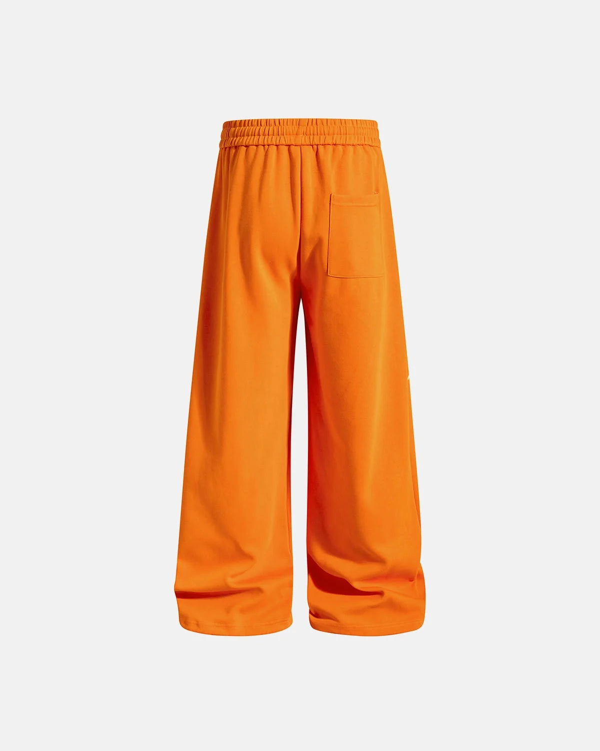 Omygoods Puff Print Script Wide-Leg Sweatpants