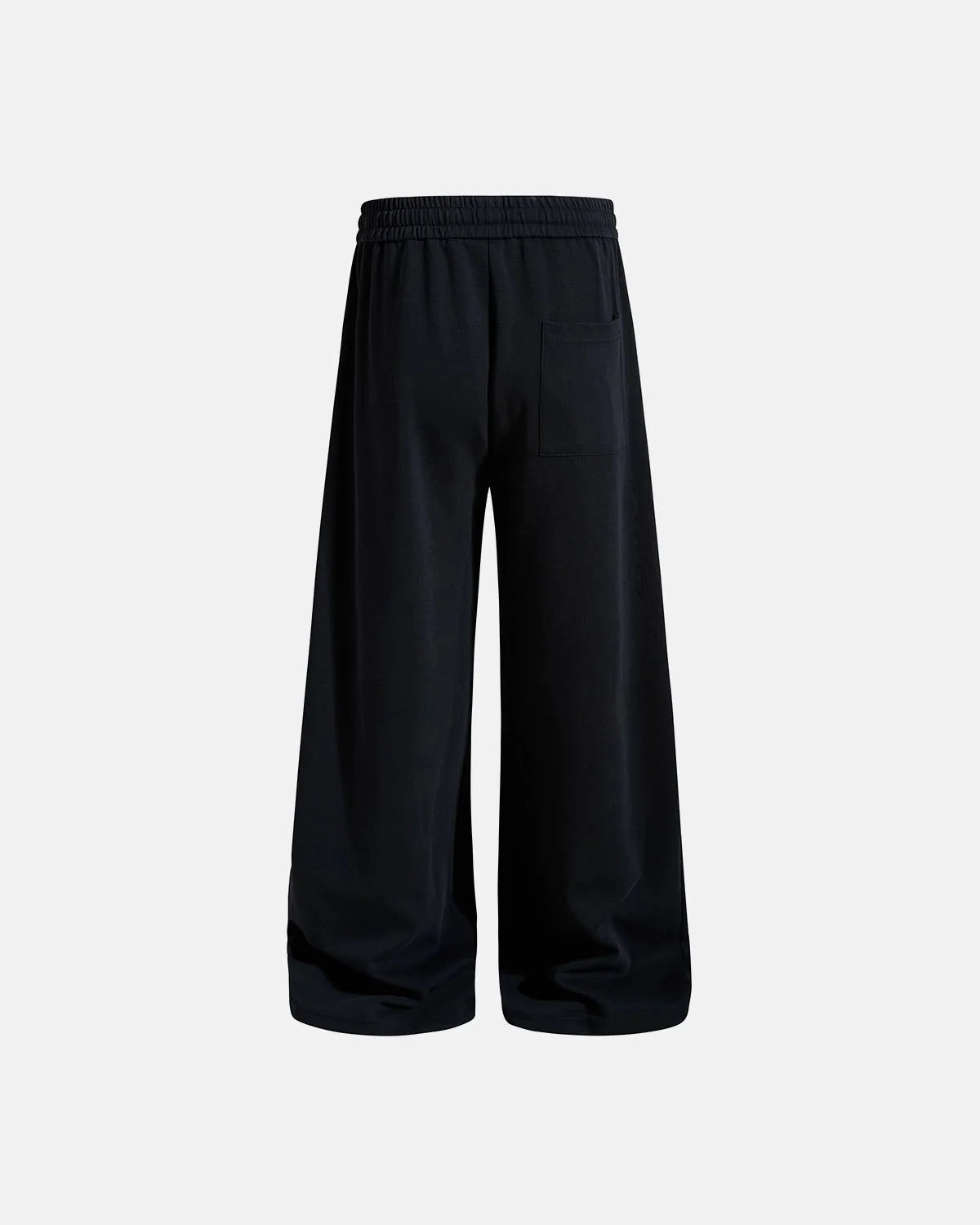 Omygoods Puff Print Script Wide-Leg Sweatpants