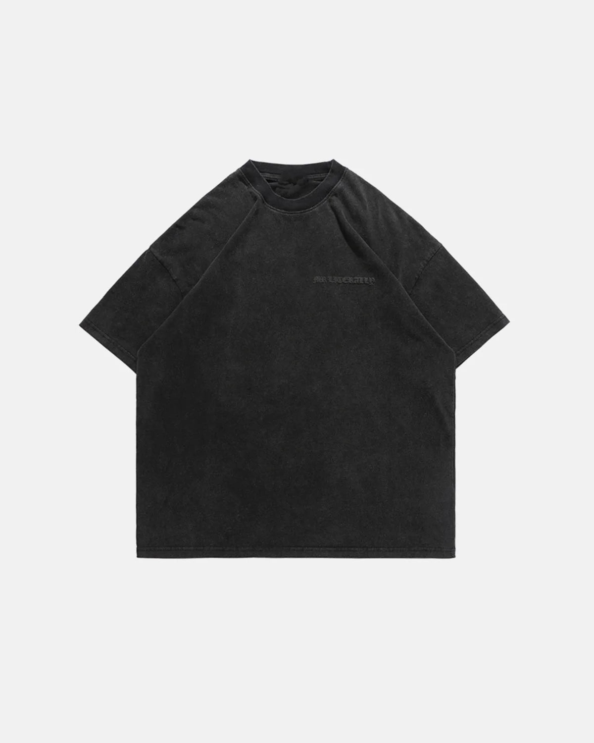 Omygoods Puff Print Washed T-Shirt