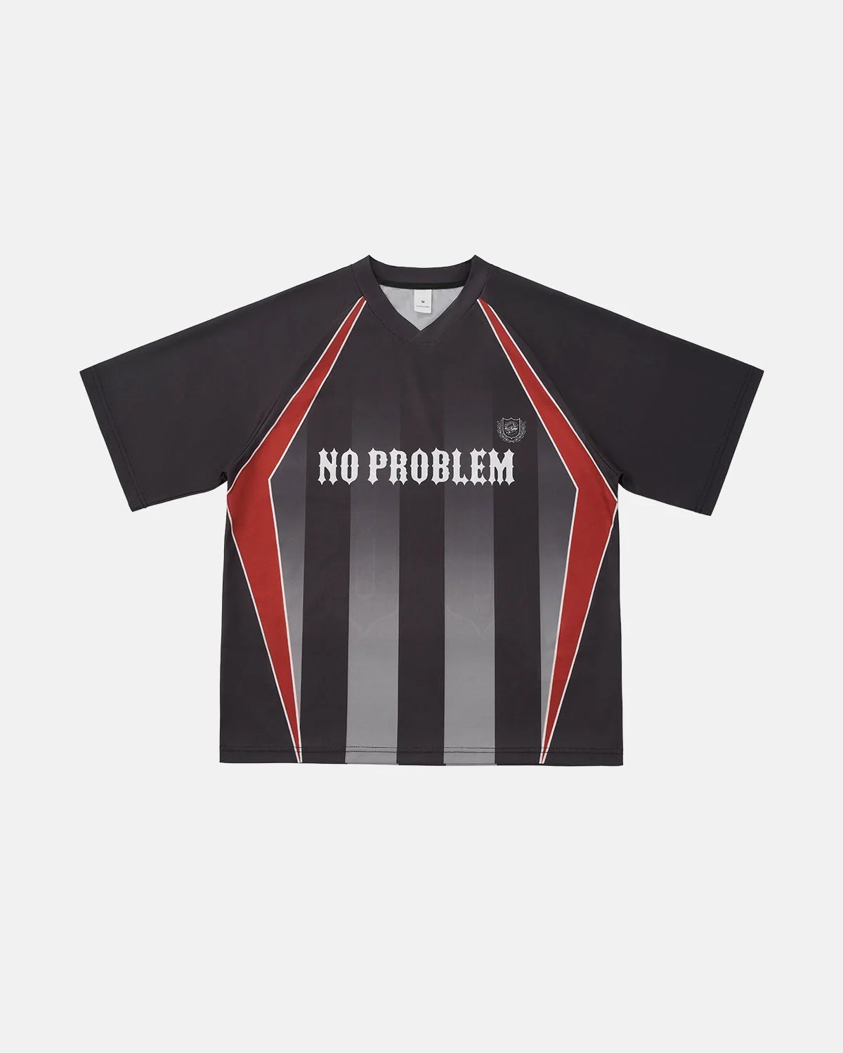 Omygoods Color Block Letter Graphic Jersey Tee