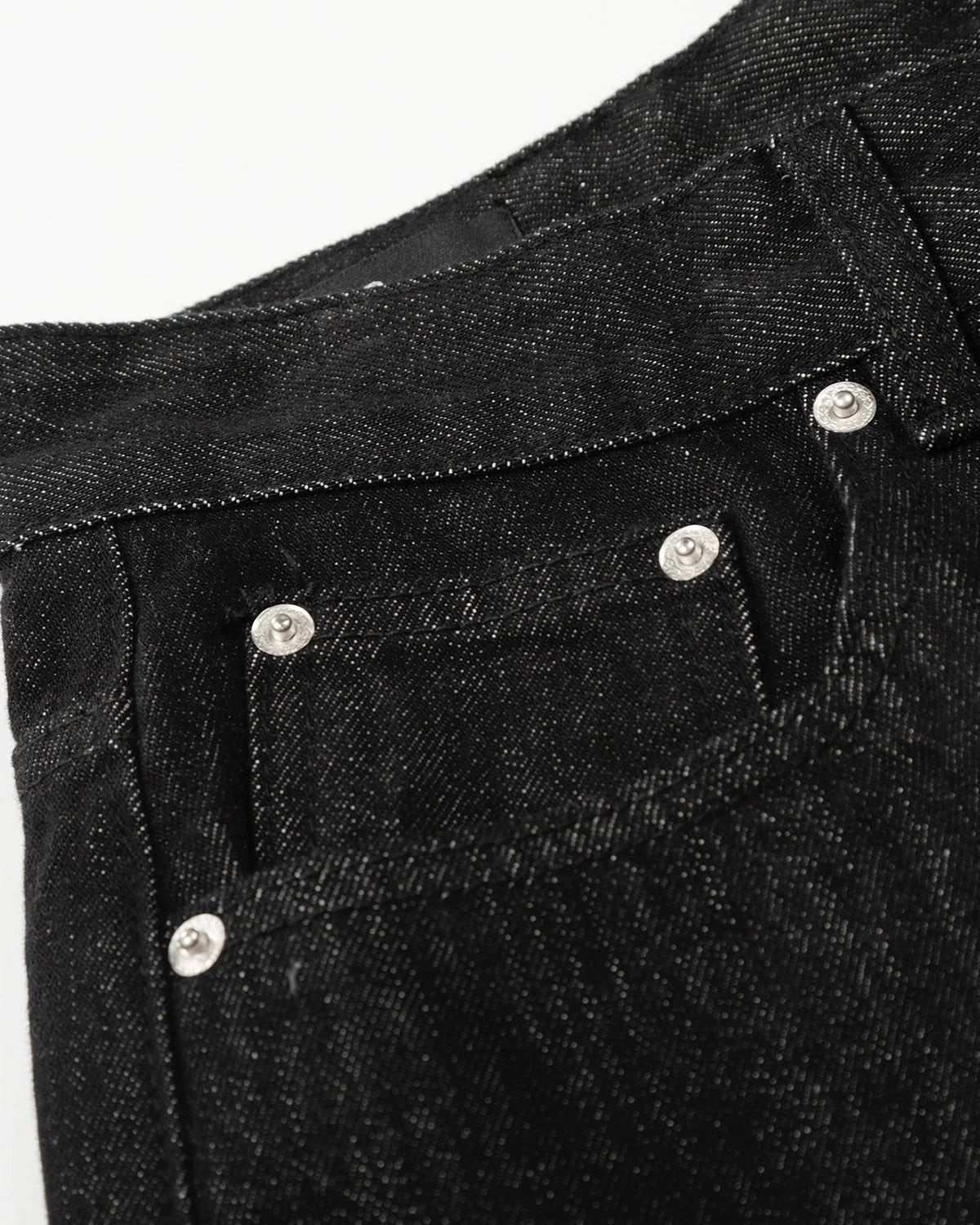 Omygoods Raw Buttons Up Baggy Jeans
