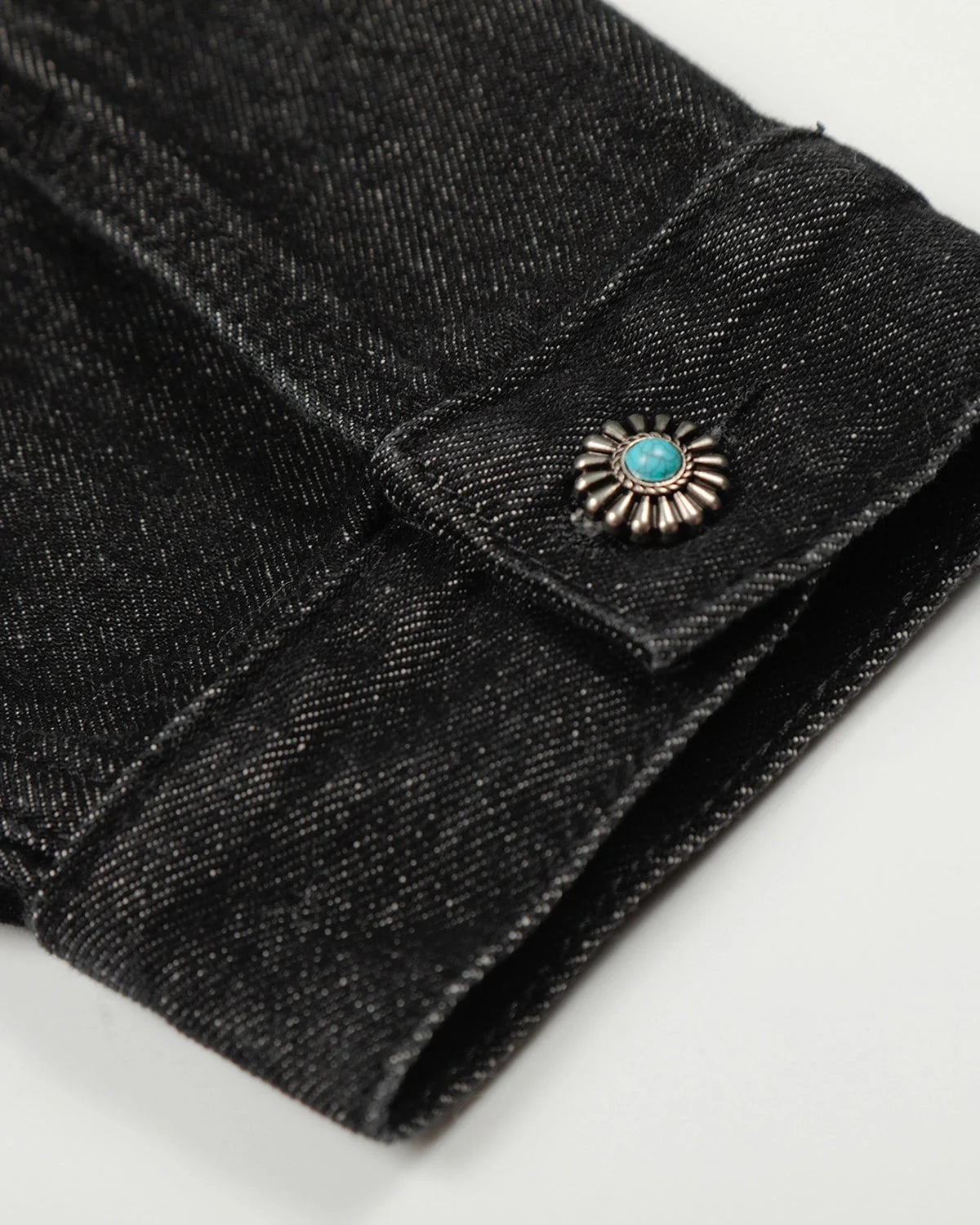 Omygoods Raw Clasp Denim Jacket