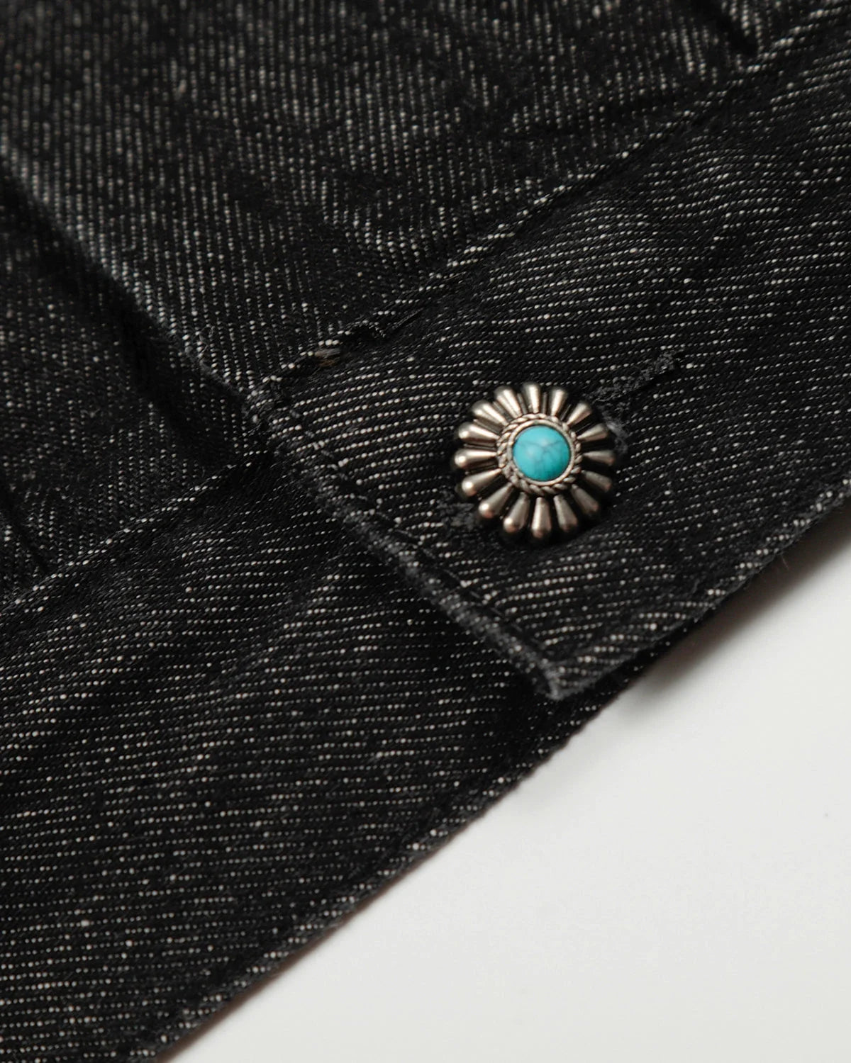 Omygoods Raw Clasp Denim Jacket