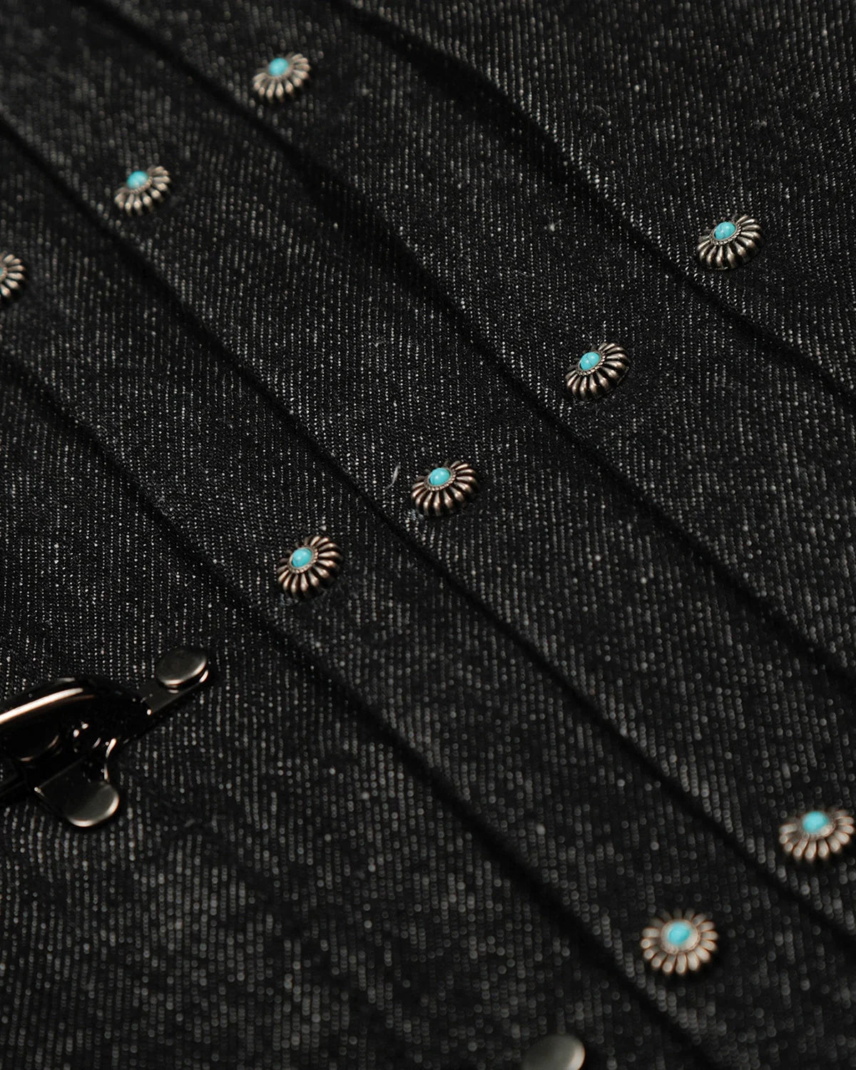 Omygoods Raw Clasp Denim Jacket