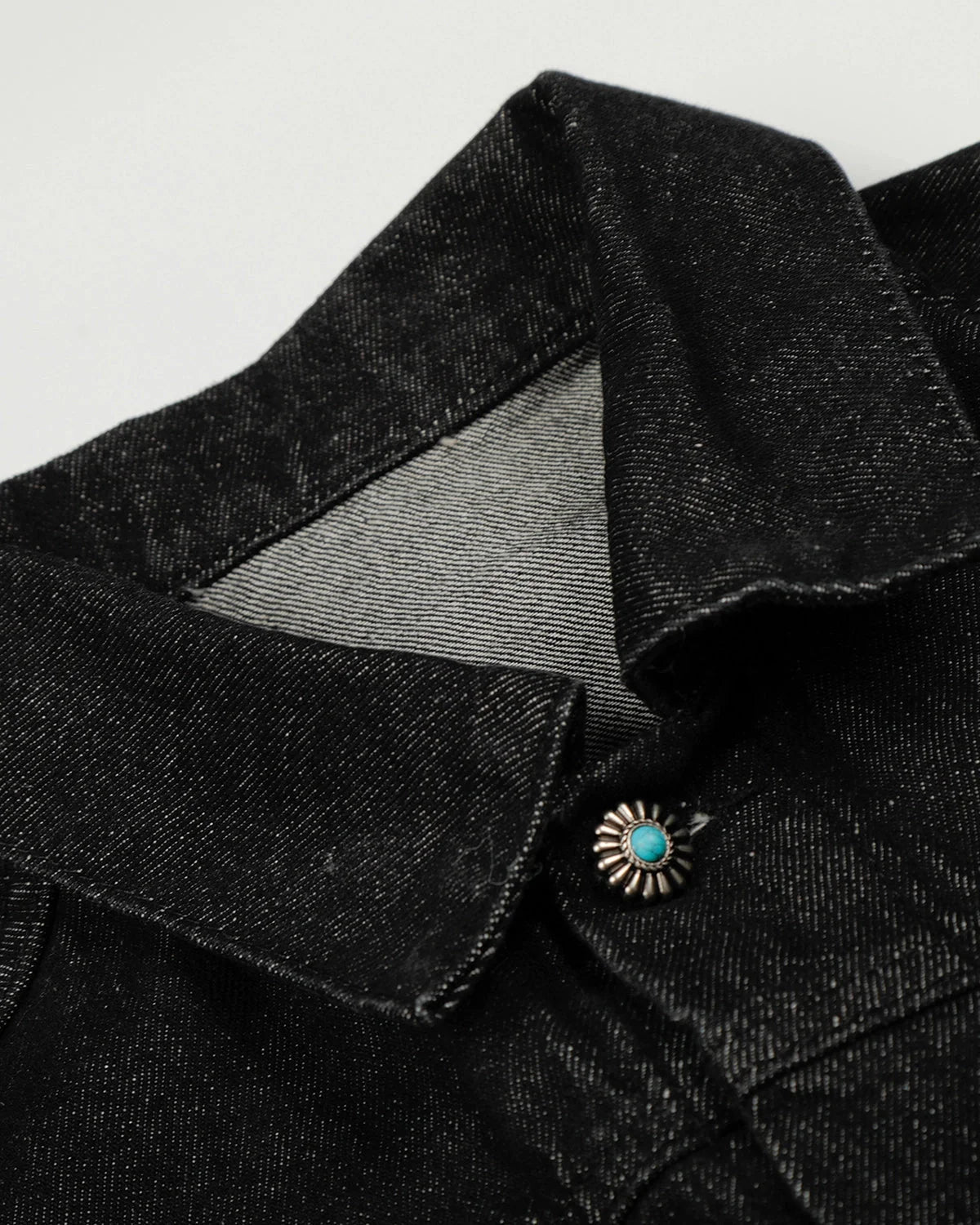 Omygoods Raw Clasp Denim Jacket
