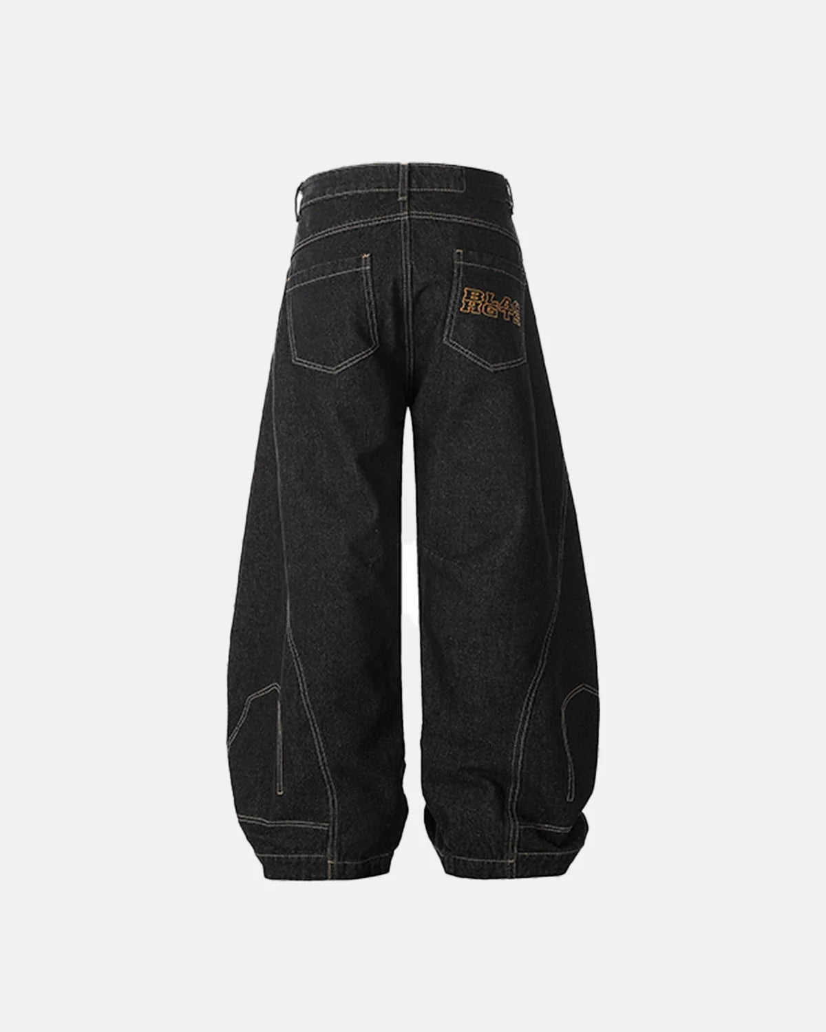 Omygoods Raw Color Super Baggy Jeans