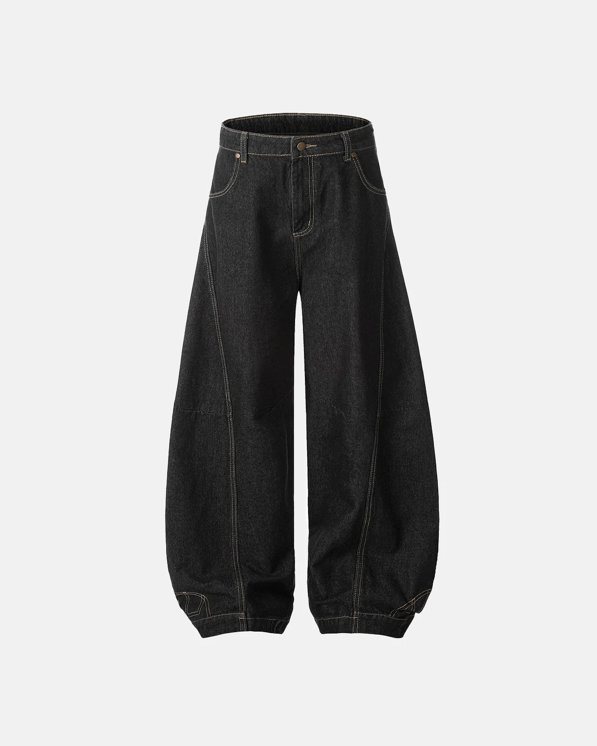 Omygoods Raw Color Super Baggy Jeans