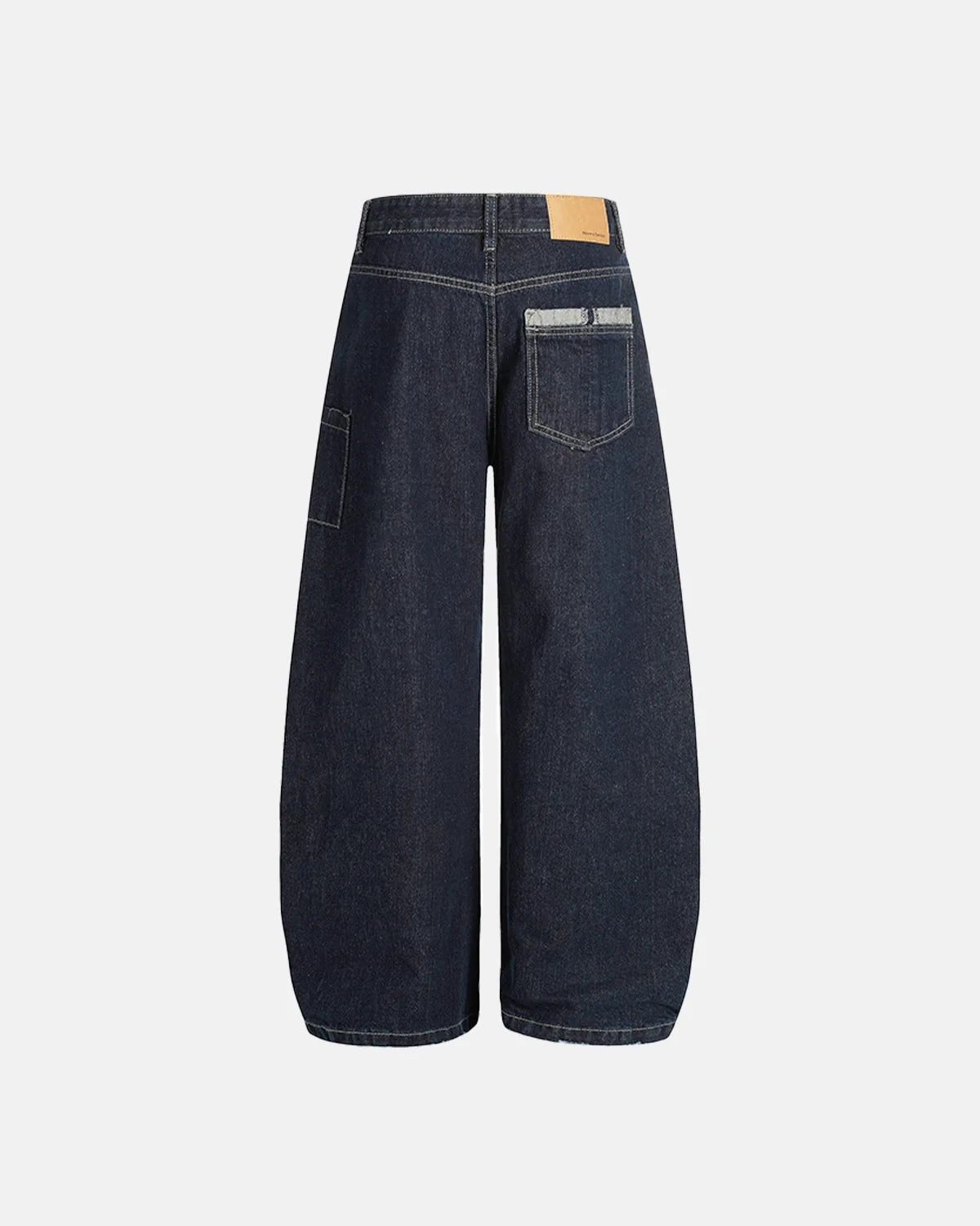 Omygoods Raw Deconstructed Baggy Jeans