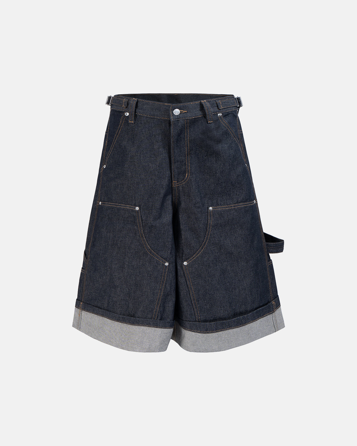 Omygoods Raw Denim Carpenter Long Jorts