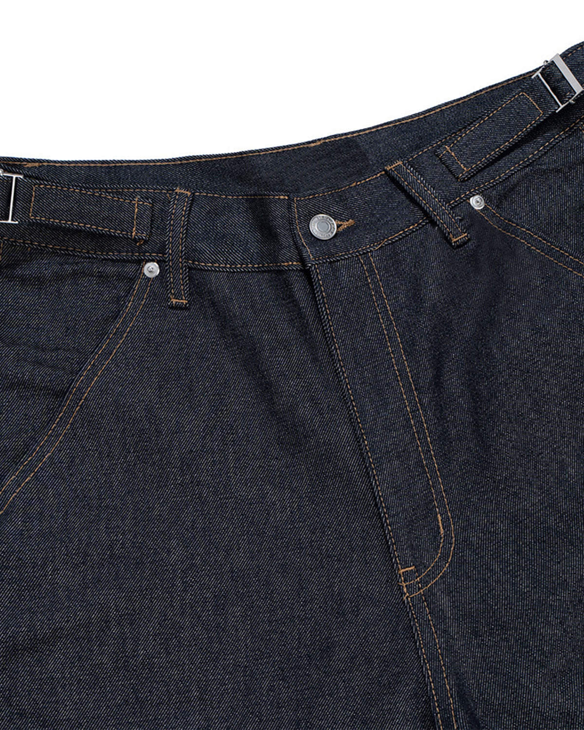 Omygoods Raw Denim Carpenter Long Jorts