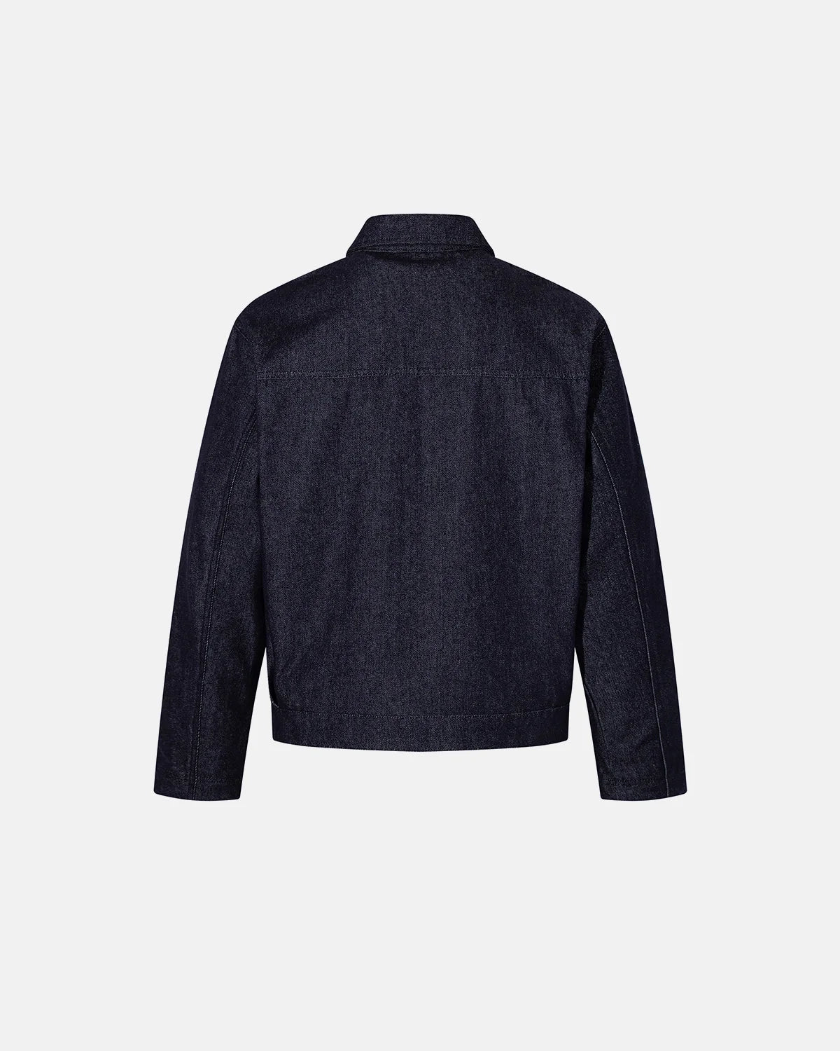 Omygoods Raw Blue Fireman Clasp Denim Jacket
