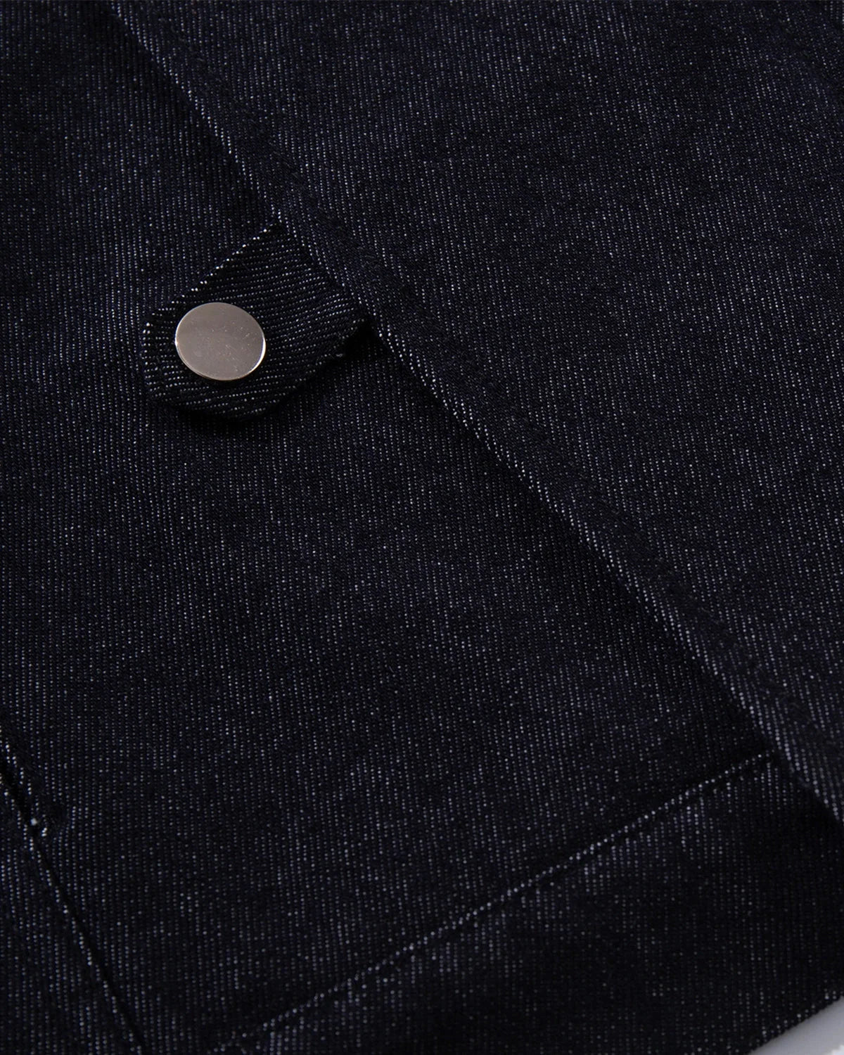 Omygoods Raw Blue Fireman Clasp Denim Jacket