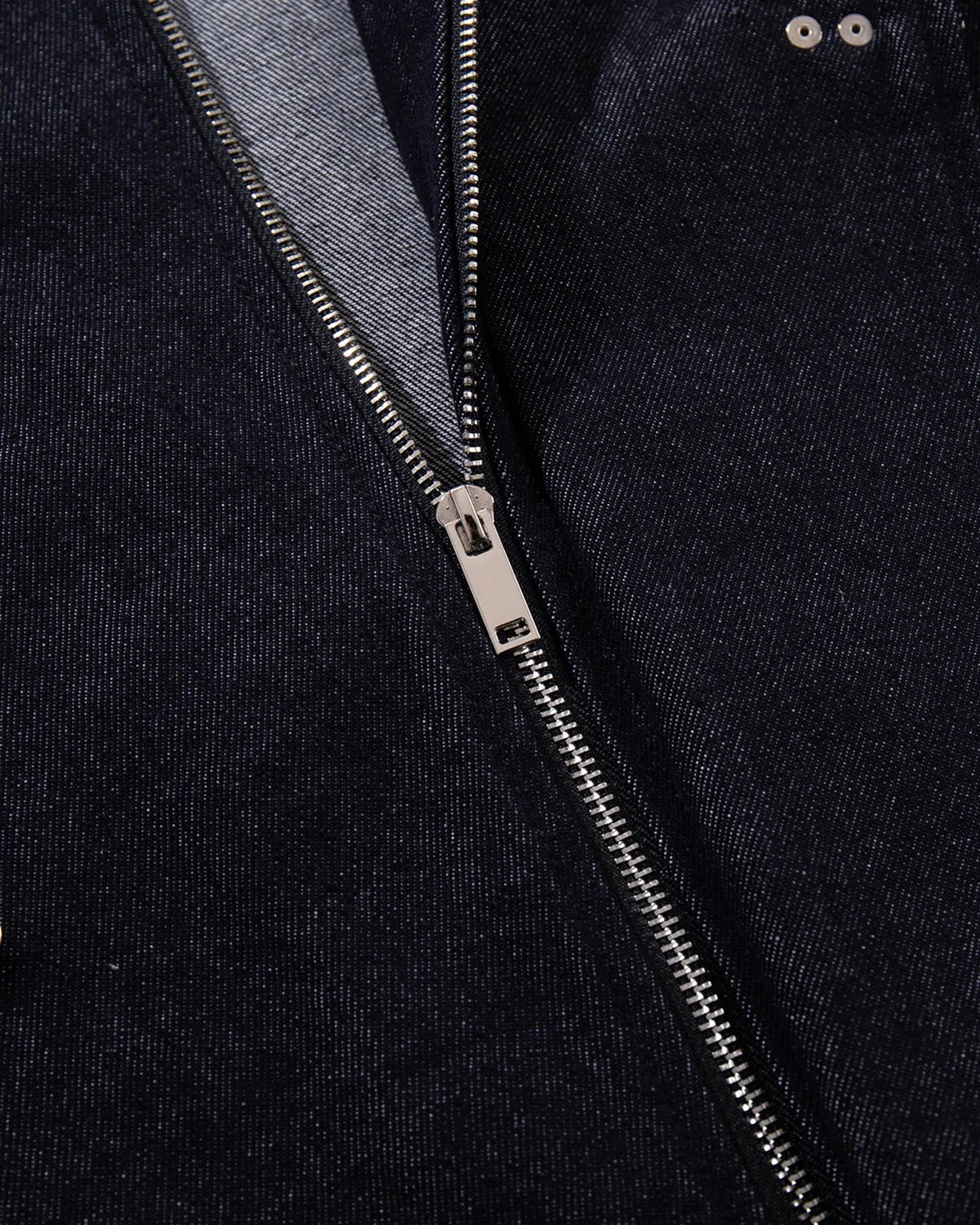 Omygoods Raw Blue Fireman Clasp Denim Jacket