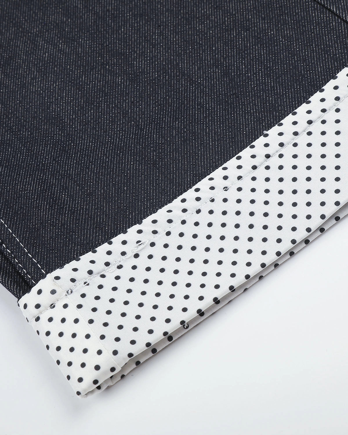 Omygoods Raw Polka Dot Baggy Jeans