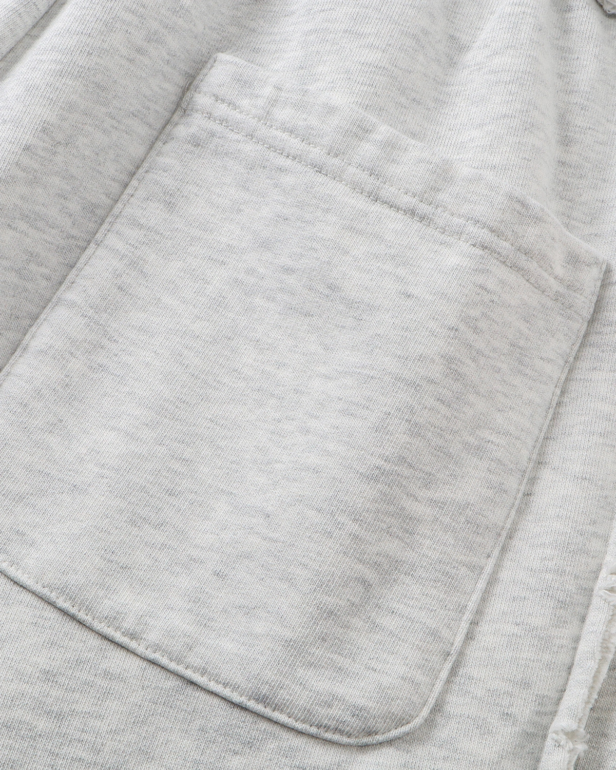 Omygoods Raw Seam Wide Leg Sweatpants