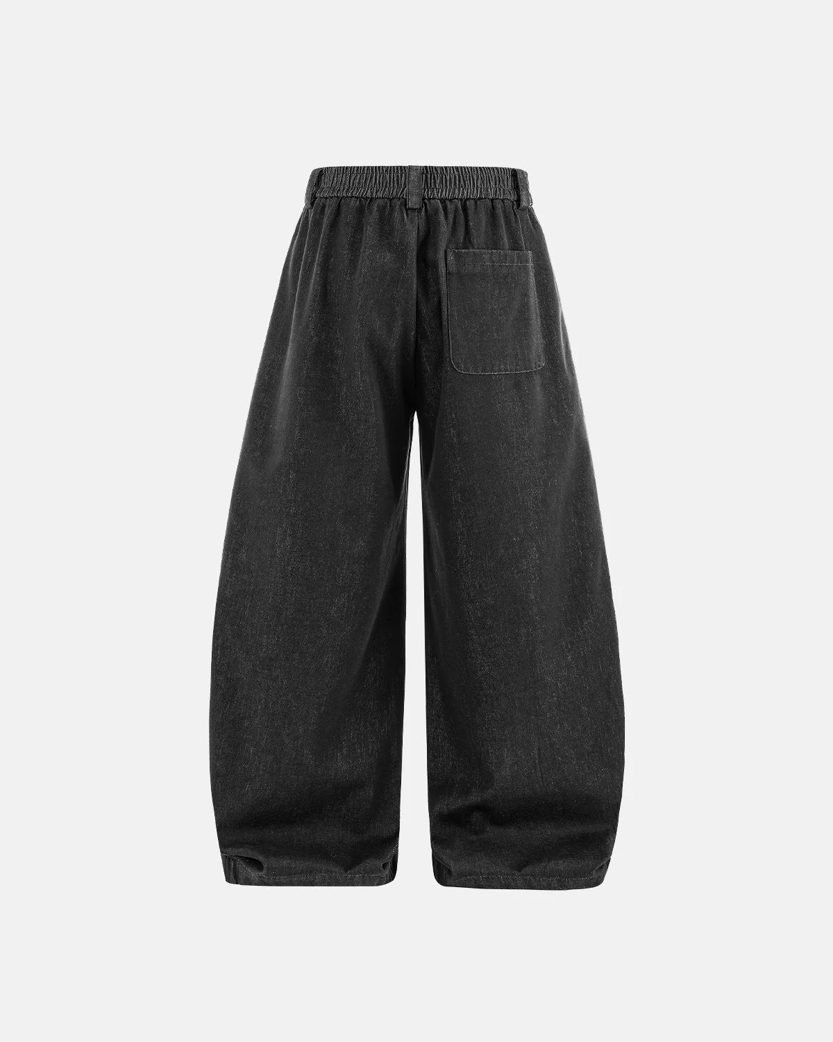 Omygoods Raw Silky Denim Jeans With Belt