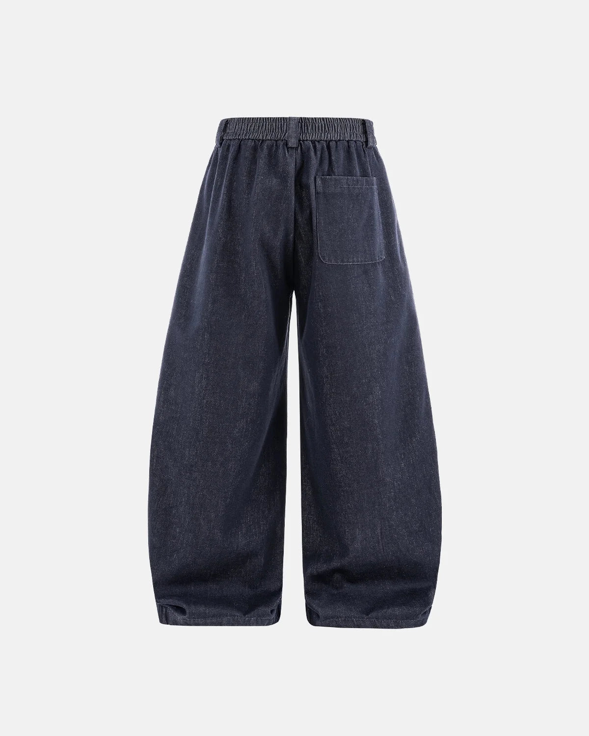 Omygoods Raw Silky Denim Jeans With Belt