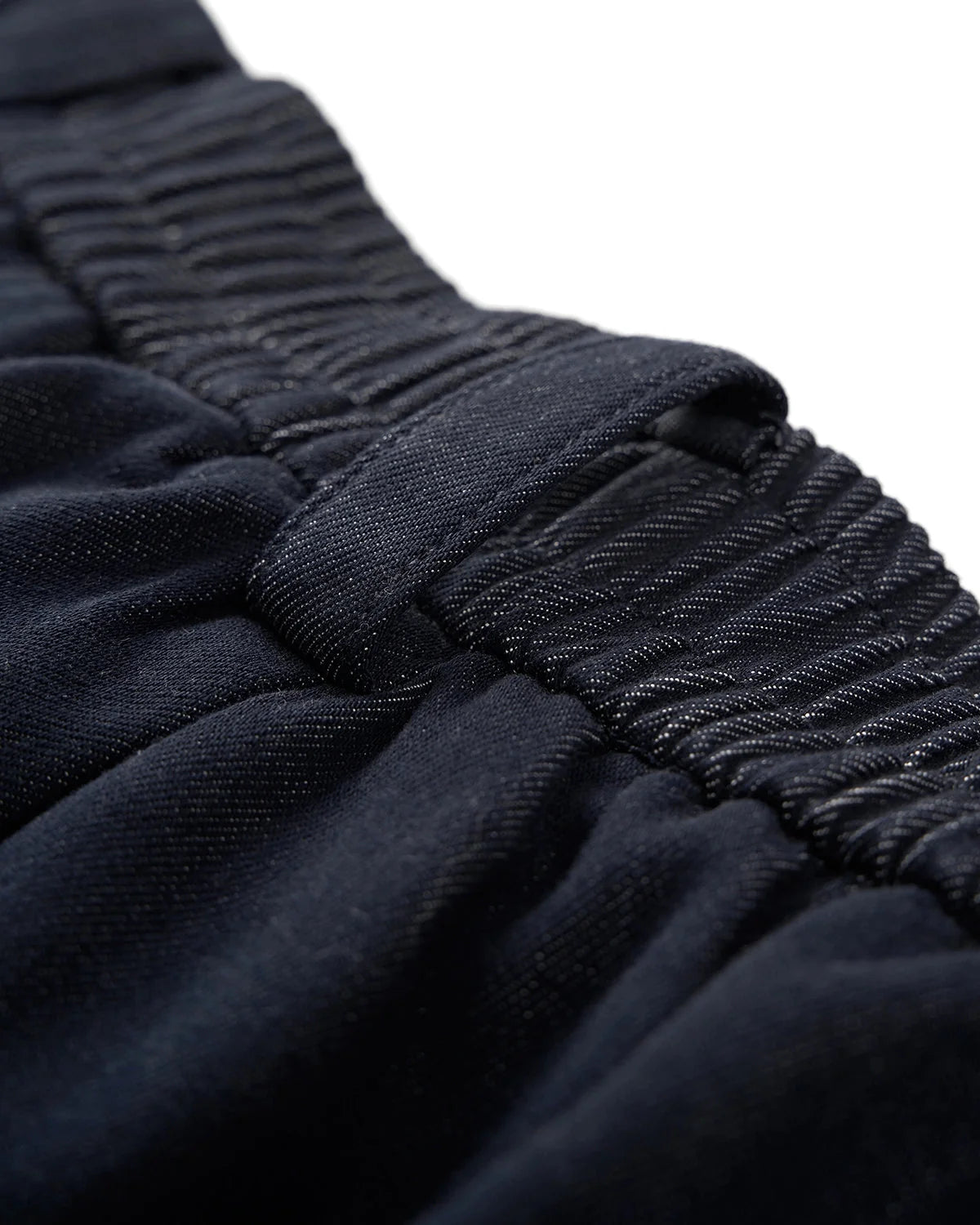 Omygoods Raw Silky Denim Jeans With Belt