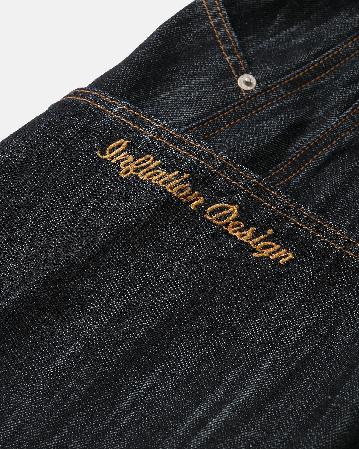 Omygoods Raw Textured Cargo Barrel Jeans