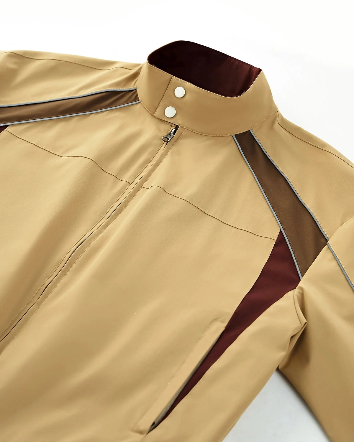 Omygoods Reflective Windbreaker Track Jacket