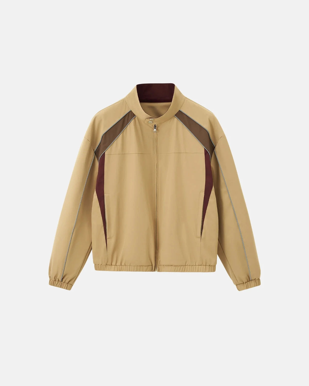 Omygoods Reflective Windbreaker Track Jacket