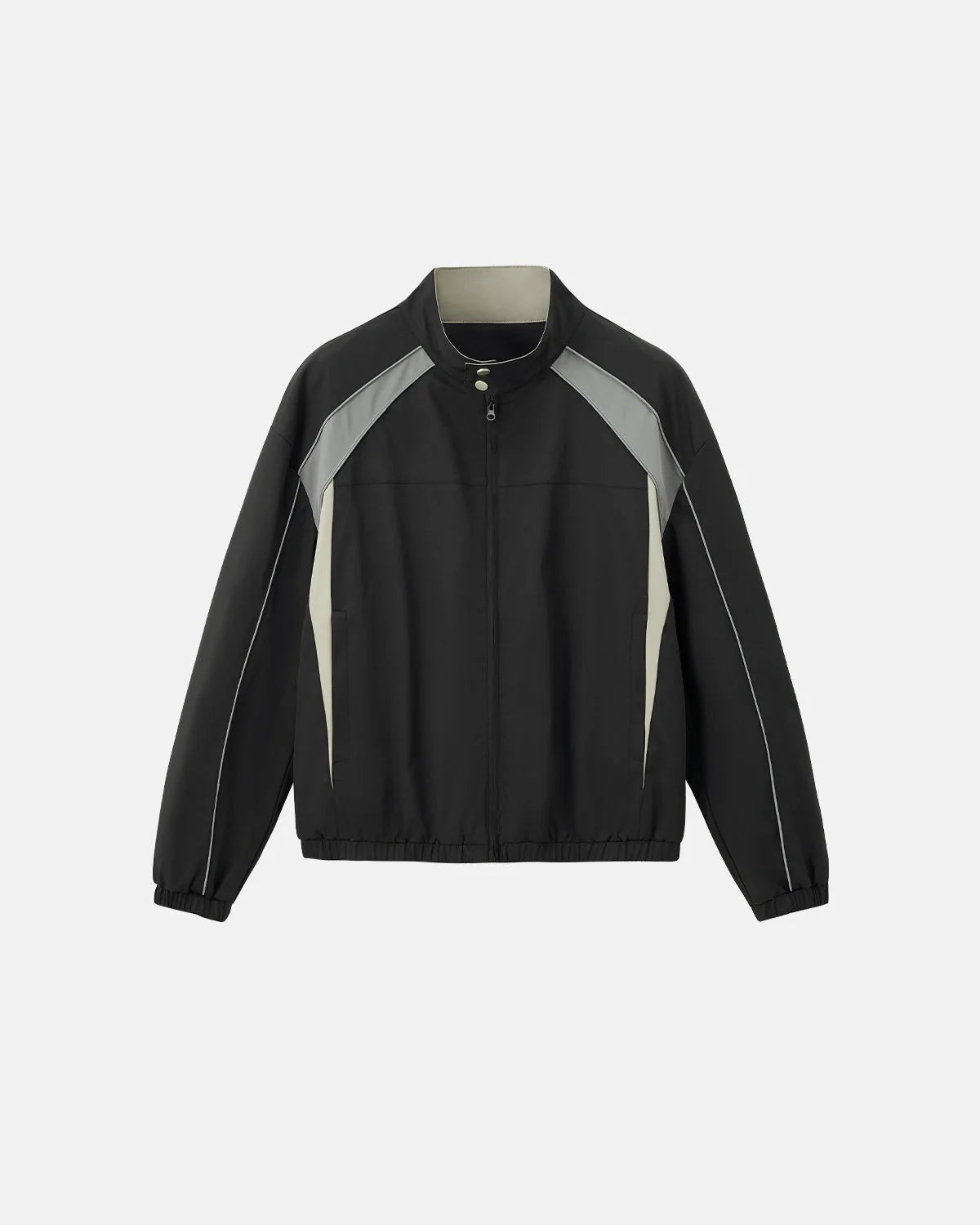 Omygoods Reflective Windbreaker Track Jacket