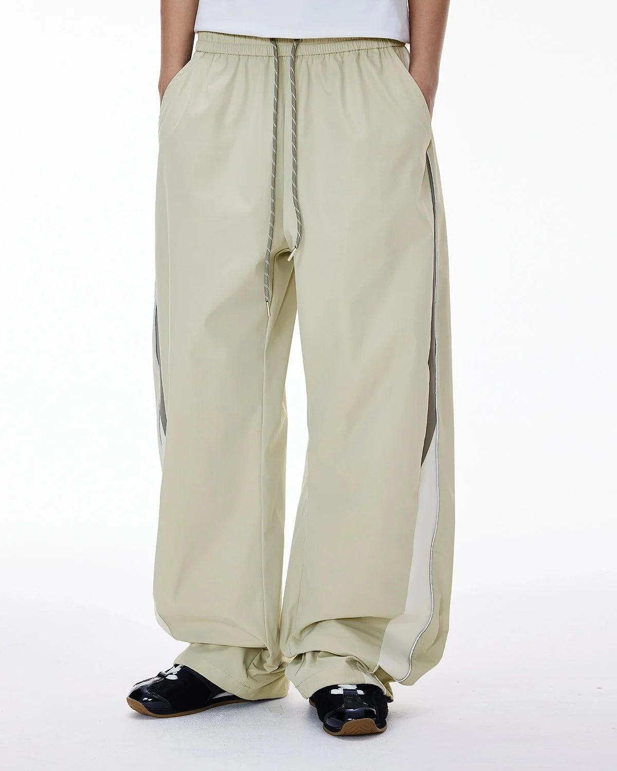 Omygoods Reflective Windbreaker Track Pants