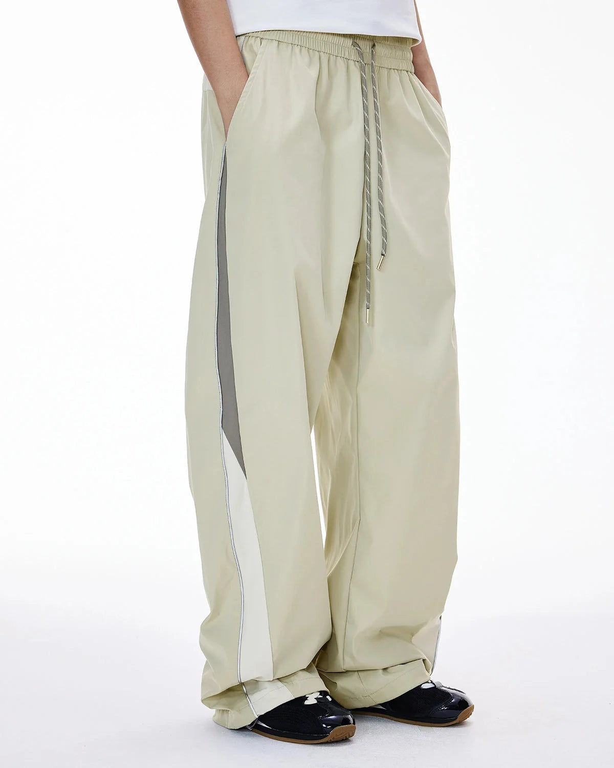 Omygoods Reflective Windbreaker Track Pants