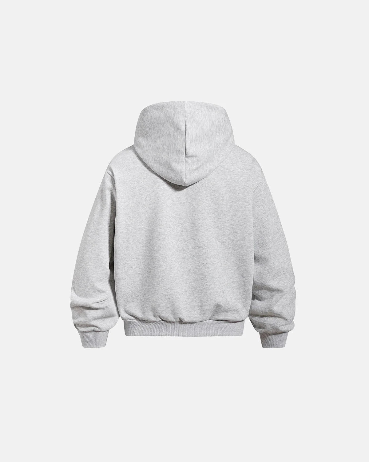 Omygoods Retro Graphic Boxy Zip Up Hoodie