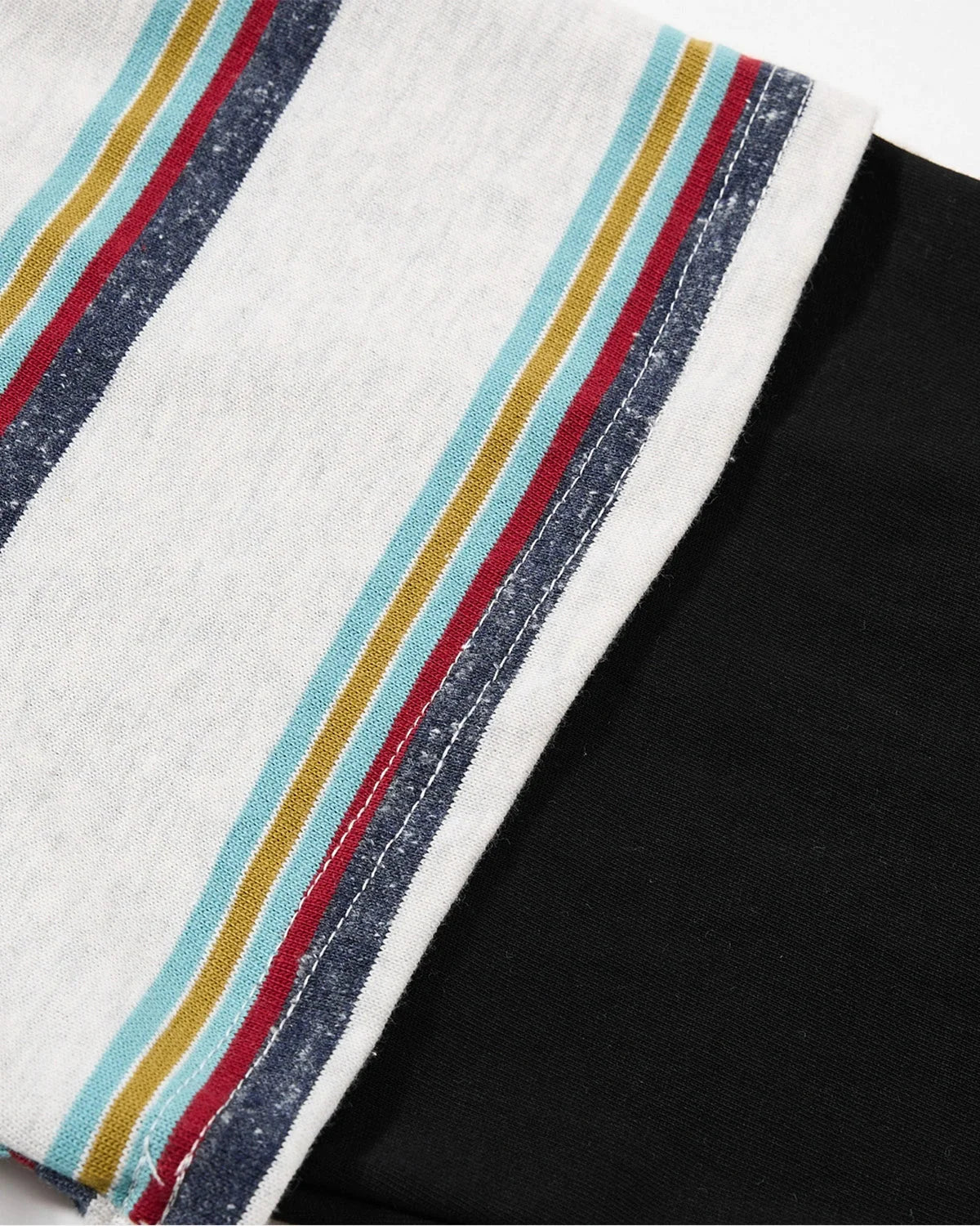 Omygoods Retro Graphic Layered Polo T-Shirt