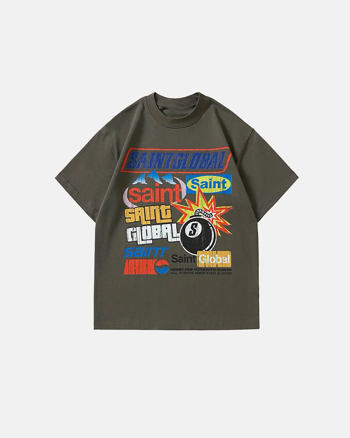 Omygoods Retro Graphic Oversized T-Shirt