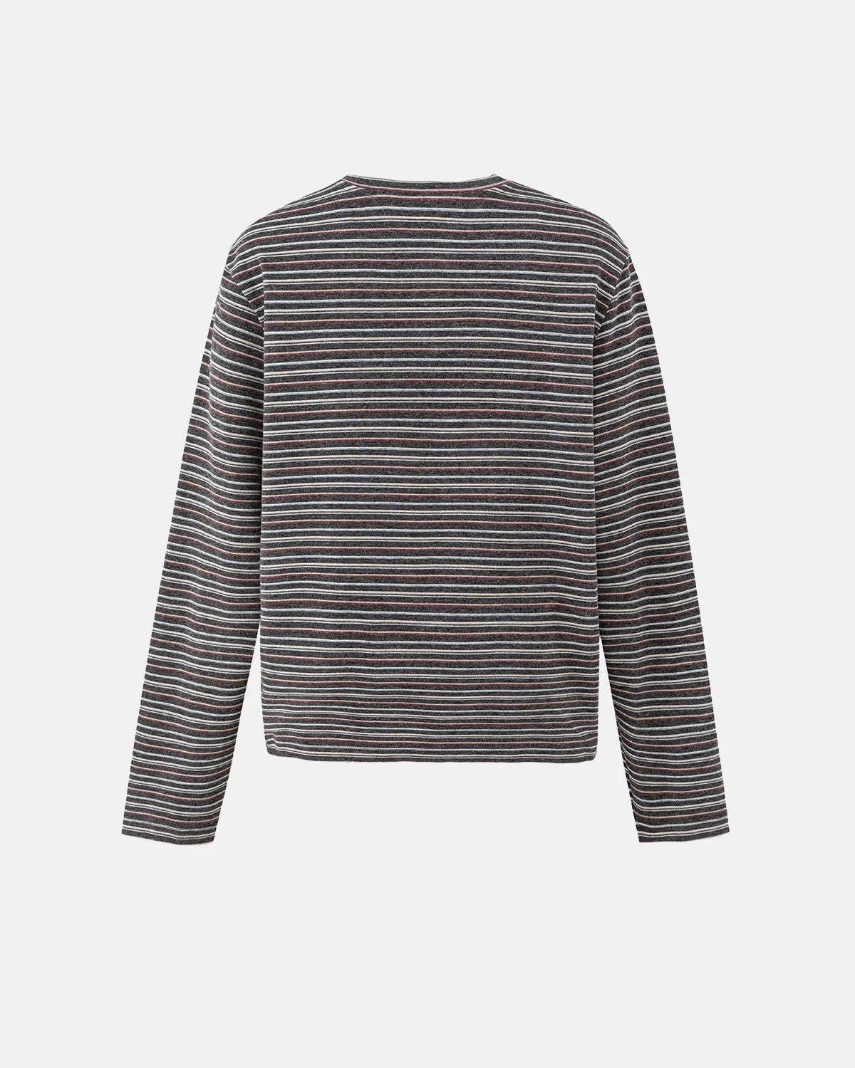Omygoods Retro Striped Boxy Long Sleeve T-Shirt