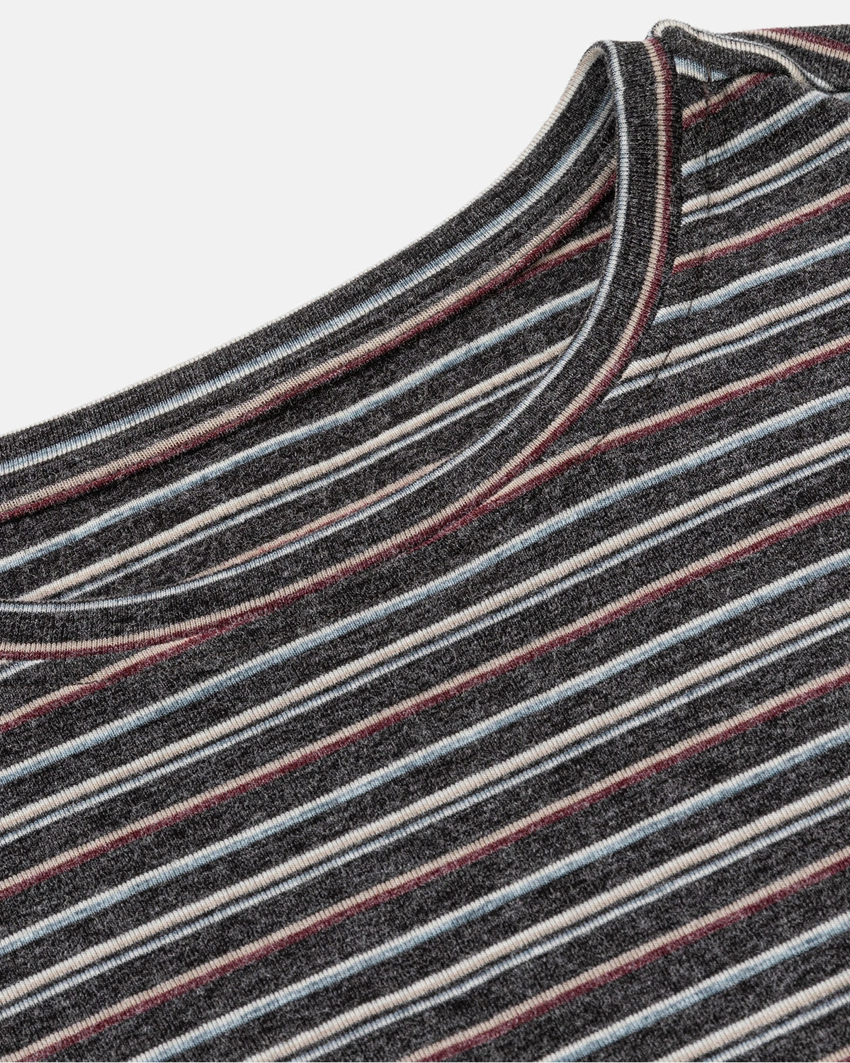 Omygoods Retro Striped Boxy Long Sleeve T-Shirt