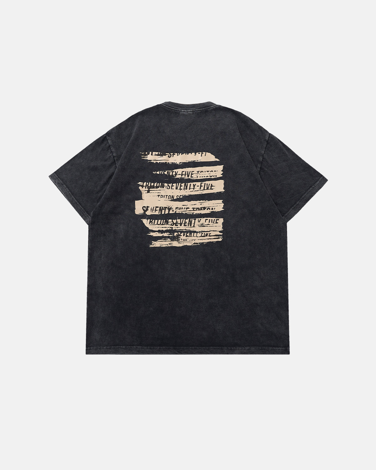 Omygoods Retro Washed Graphic Cotton T-Shirt
