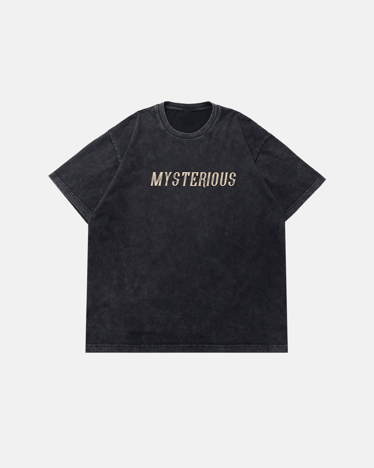 Omygoods Retro Washed Graphic Cotton T-Shirt