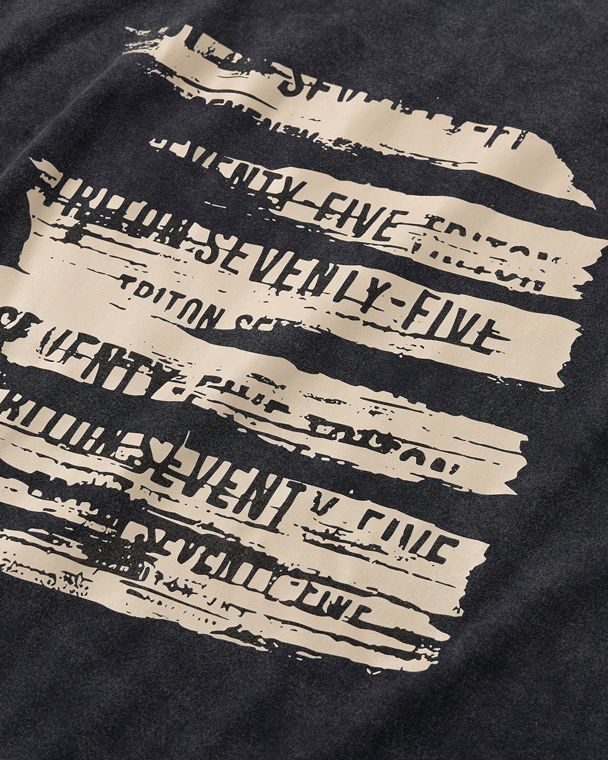Omygoods Retro Washed Graphic Cotton T-Shirt