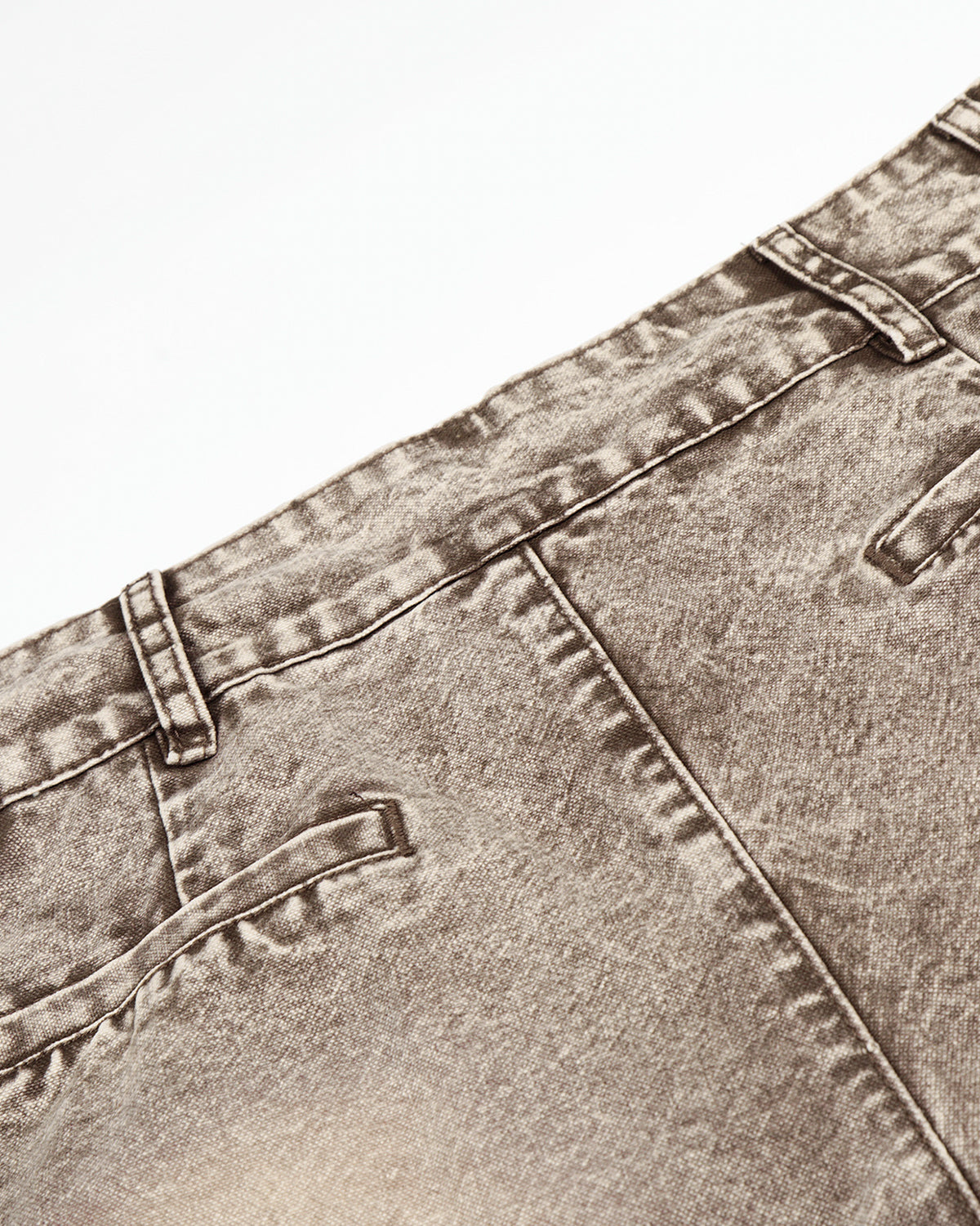 Omygoods Retro Washed Wide Leg Baggy Jeans