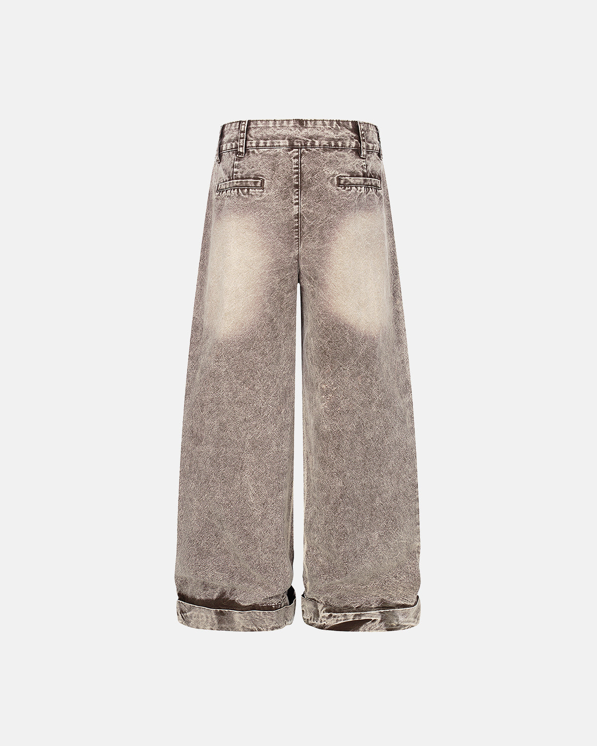Omygoods Retro Washed Wide Leg Baggy Jeans
