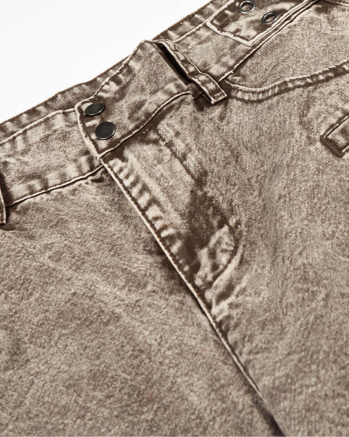 Omygoods Retro Washed Wide Leg Baggy Jeans