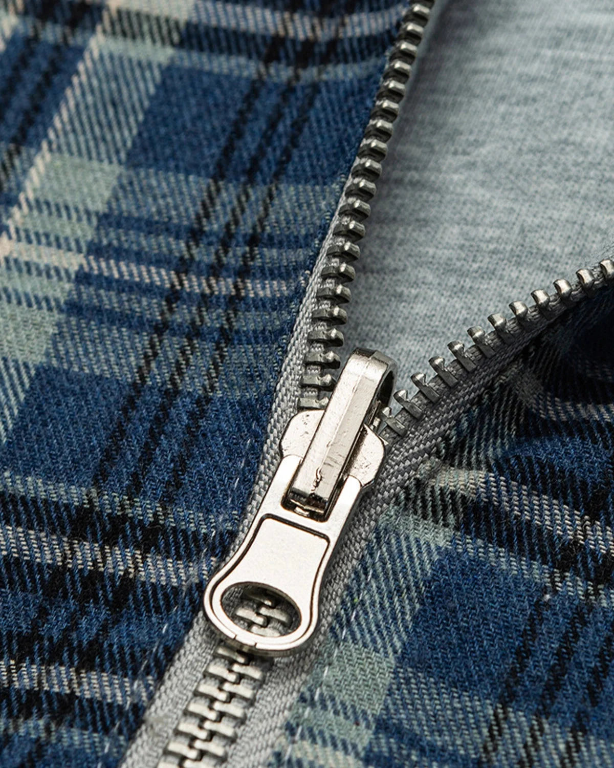 Omygoods Reversible Plaid Cropped Hoodie