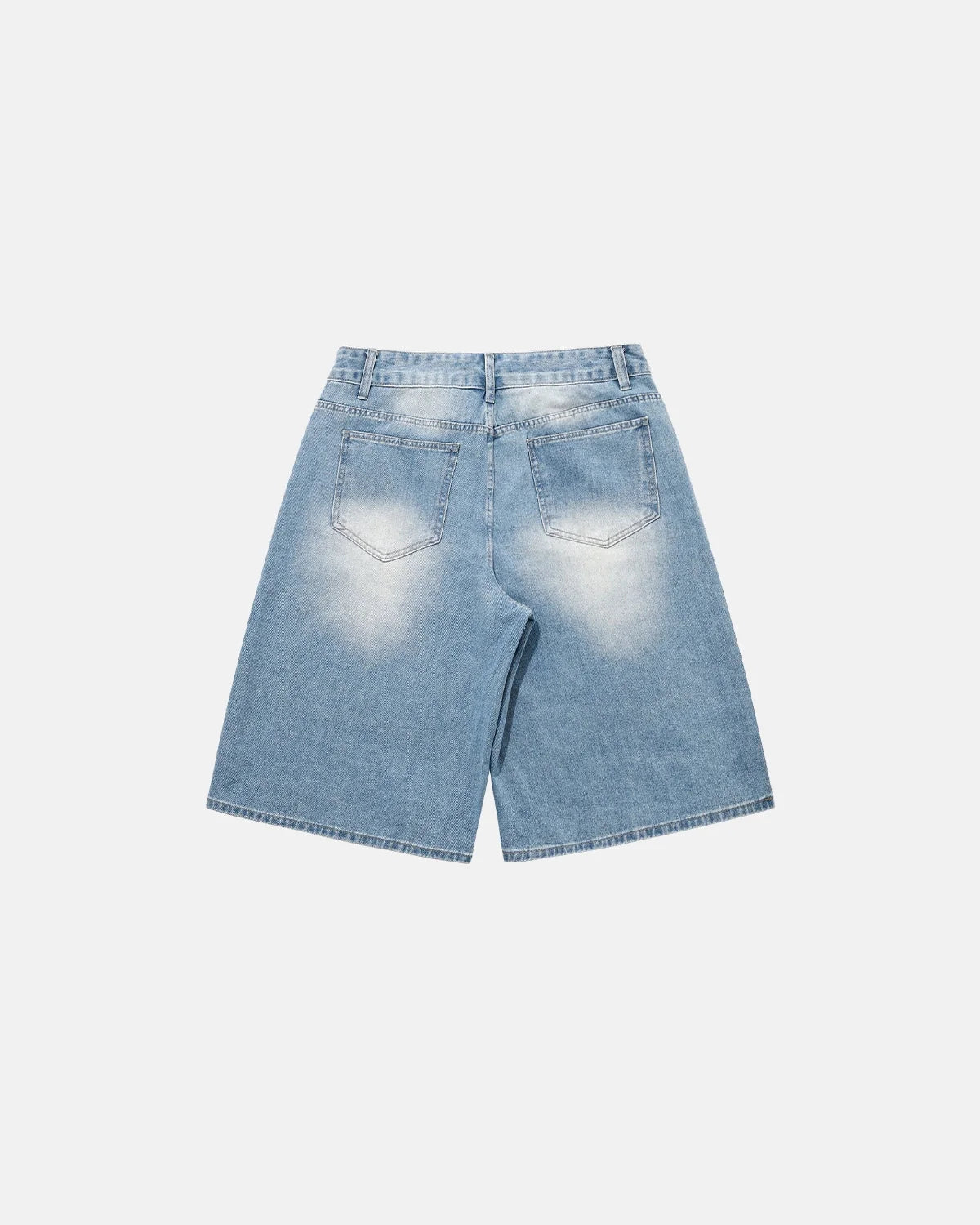 Omygoods Rhinestone Baggy Jeans Shorts
