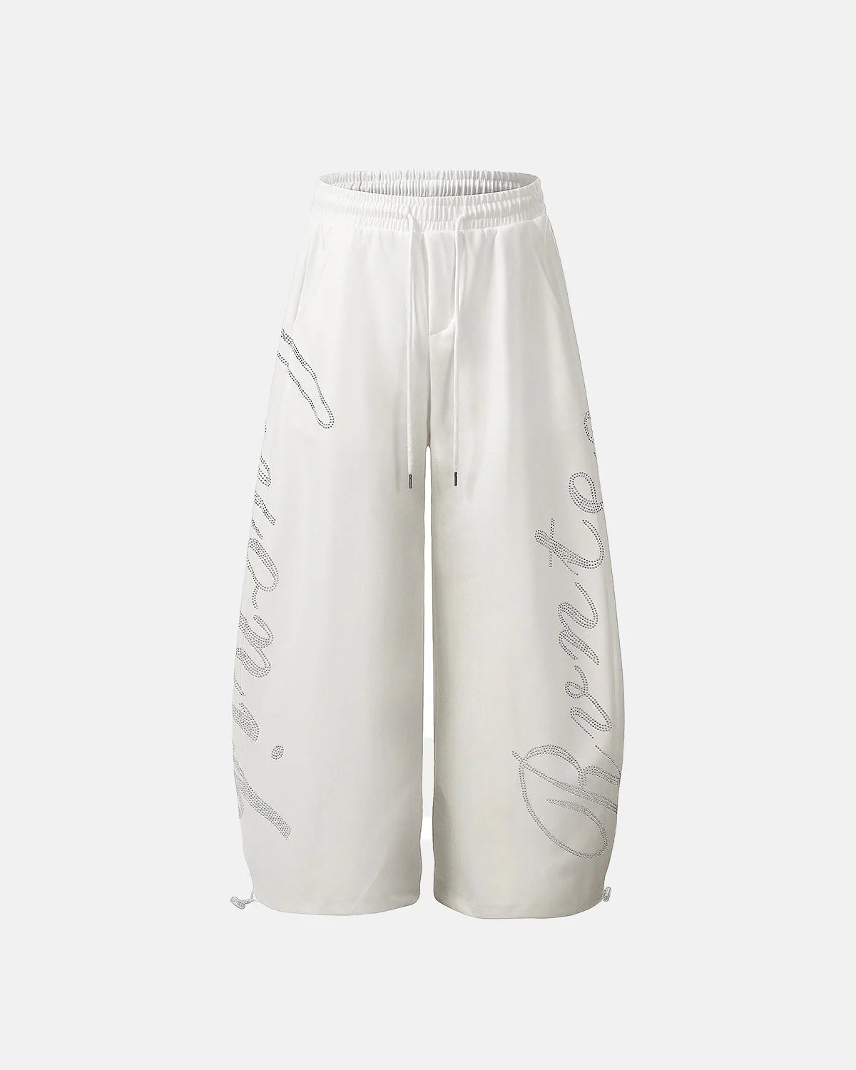 Omygoods Rhinestone Baggy Joggers