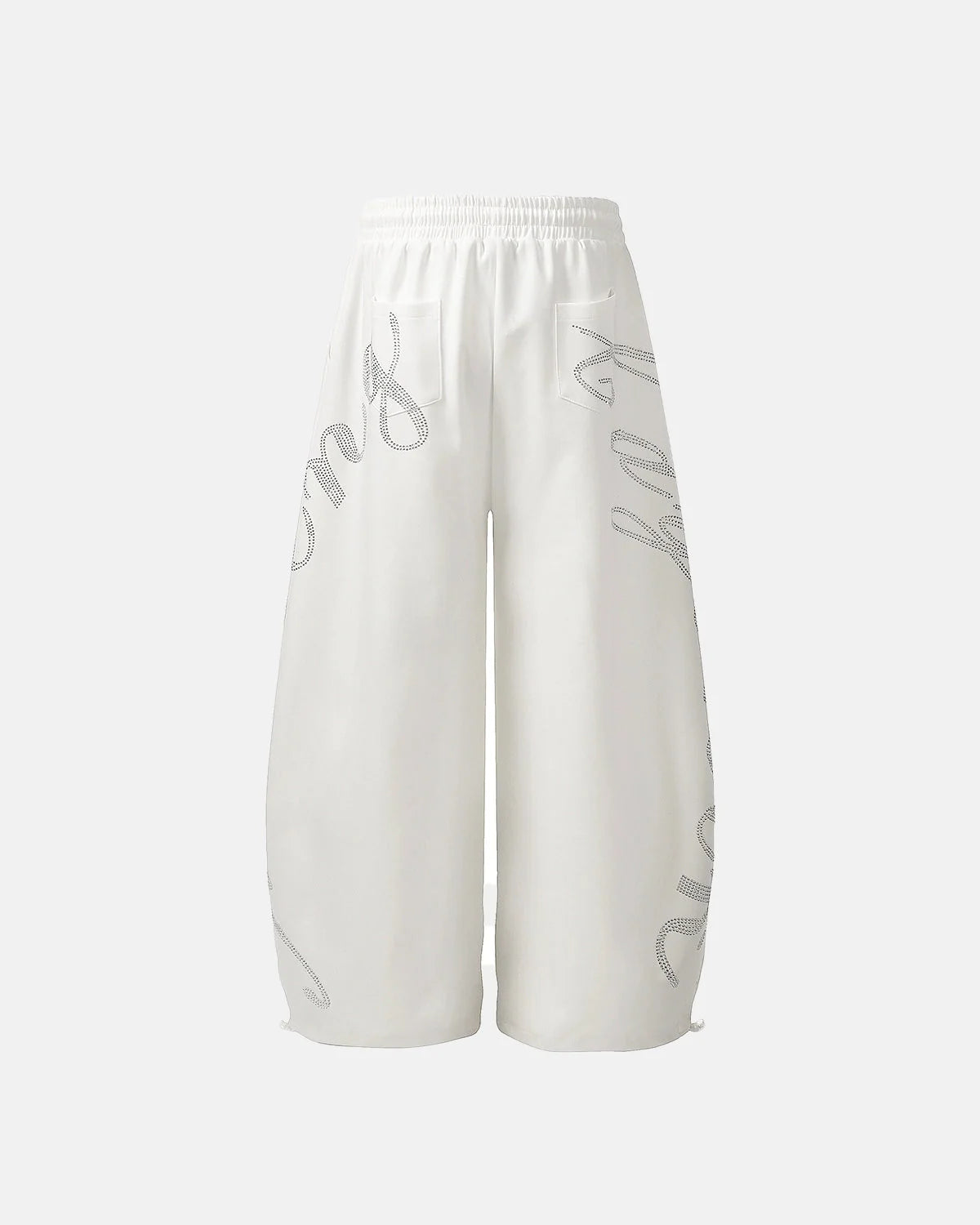 Omygoods Rhinestone Baggy Joggers