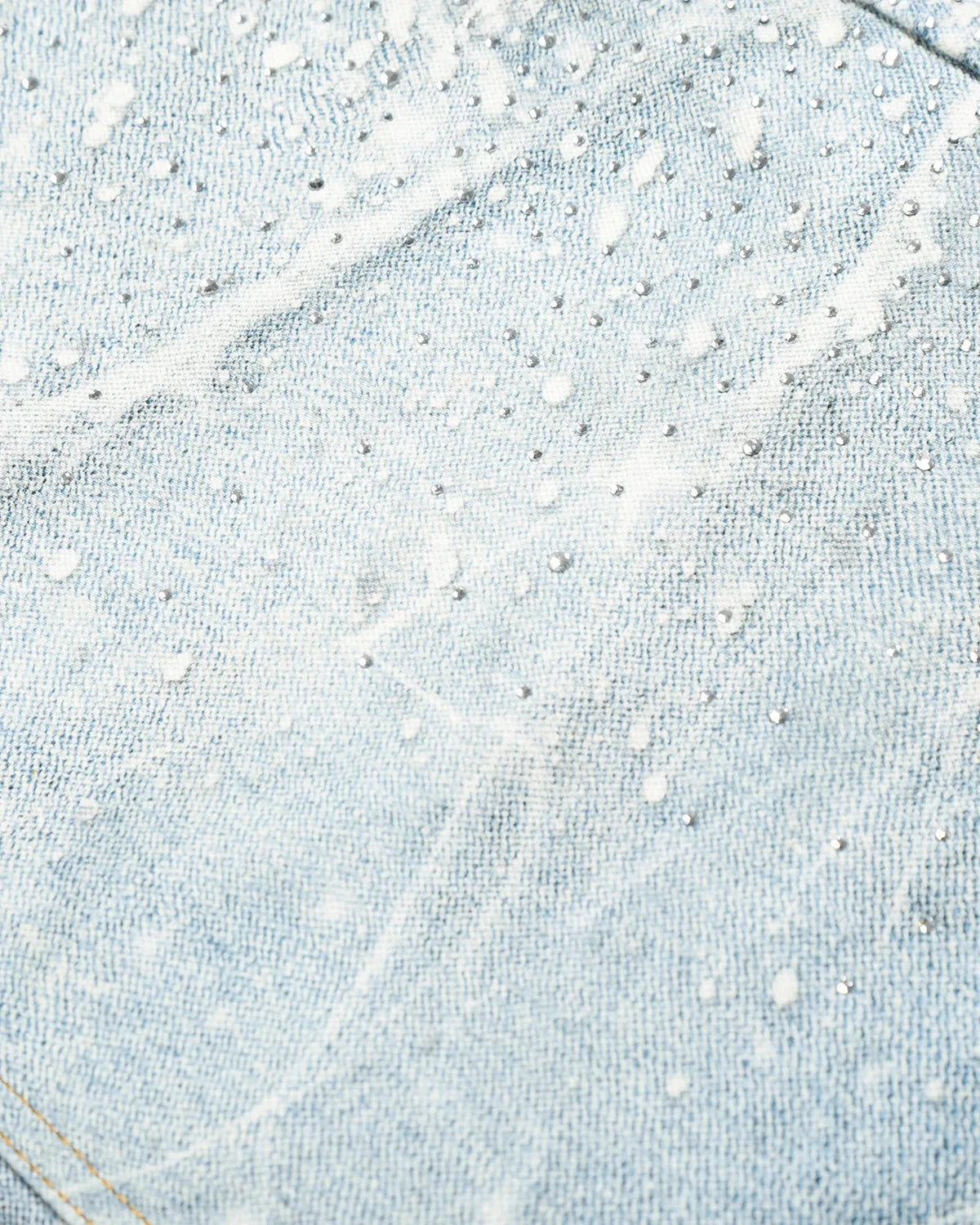 Omygoods Rhinestone Lightning Baggy Barrel Jeans