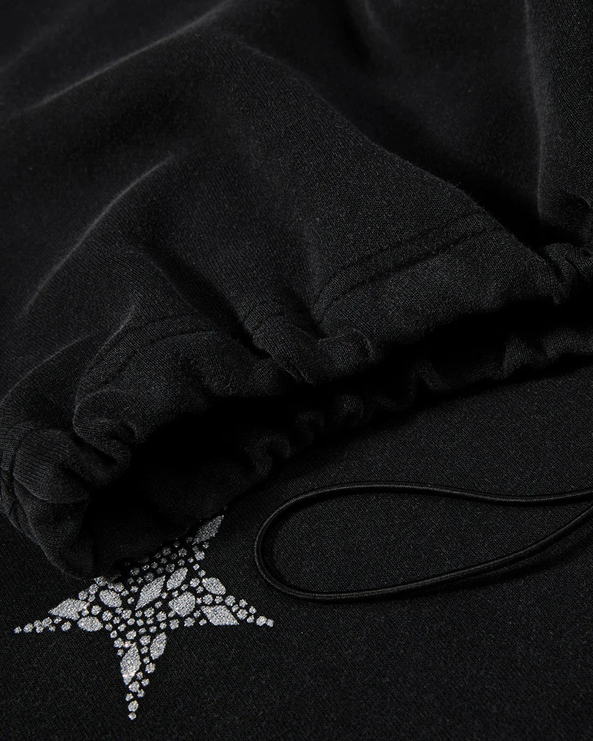Omygoods Rhinestone Star Barrel Sweatpants